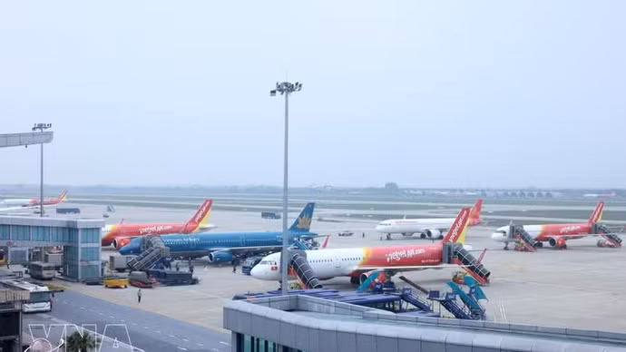 Aeropuerto de Noi Bai, en Hanói. (Foto ilustrativa: VNA)