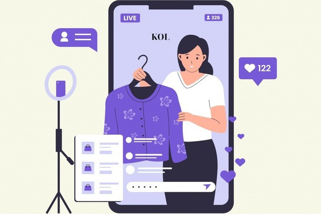 Hoy en día, los KOL no solo comparten contenido personal, sino que también se convierten en socios importantes de empresas y marcas en campañas publicitarias y negocios en línea. (Fuente: haiquanonline.com.vn) Hoy en día, los KOL no solo comparten contenido personal, sino que también se convierten en socios importantes de empresas y marcas en campañas publicitarias y negocios en línea. (Fuente: haiquanonline.com.vn)
