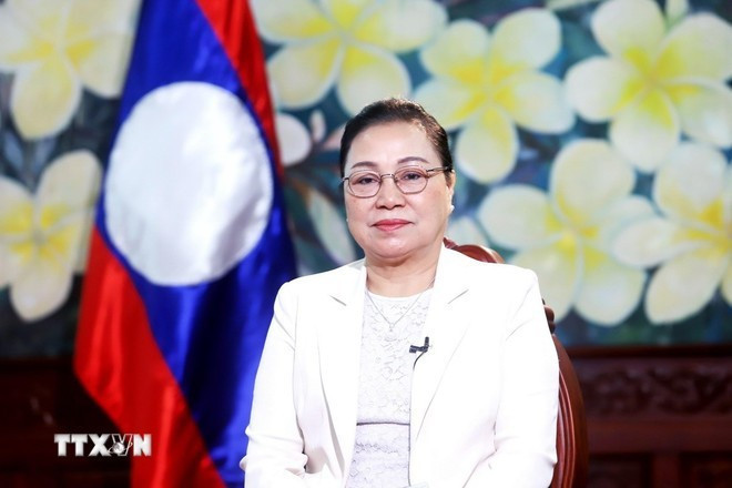 La embajadora de Laos, Khamphao Ernthavanh (Fuente: VNA) La embajadora de Laos, Khamphao Ernthavanh (Fuente: VNA)