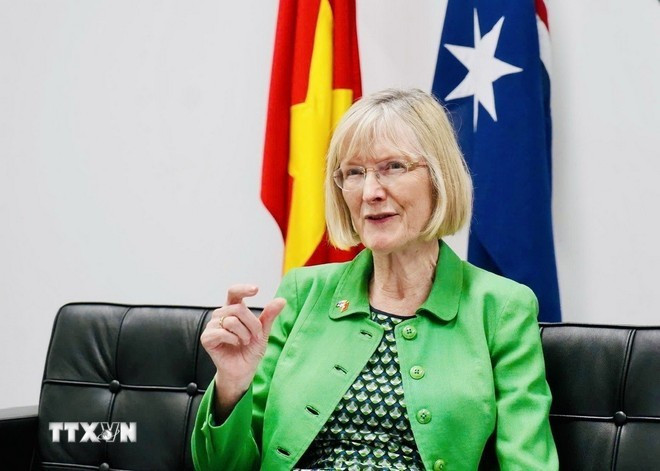 La embajadora australiana en Vietnam, Gillian Bird (Fuente: VNA) La embajadora australiana en Vietnam, Gillian Bird (Fuente: VNA)