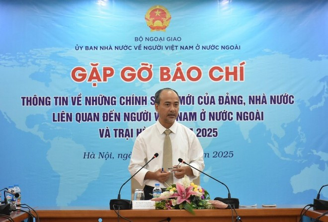 Nguyen Trung Kien, jefe del Comité Estatal sobre los Vietnamitas en el Extranjero, habla en el evento. (Fuente: VNA) Nguyen Trung Kien, jefe del Comité Estatal sobre los Vietnamitas en el Extranjero, habla en el evento. (Fuente: VNA)