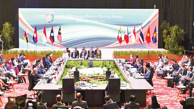 La 58ª Reunión de Ministros de Relaciones Exteriores de la Asean en Malasia. (Fuente: VNA) La 58ª Reunión de Ministros de Relaciones Exteriores de la Asean en Malasia. (Fuente: VNA)