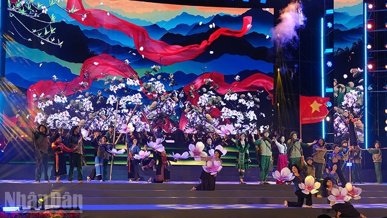 Una actuación en el programa.