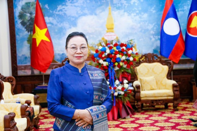 La embajadora de Laos en Vietnam, Khamphao Ernthavanh (foto cortesía de la Embajada de Laos en Vietnam)