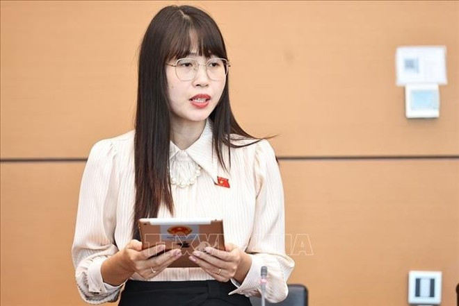 La diputada Tran Thi Quynh, representante de la provincia de Ninh Binh. (Foto: VNA)