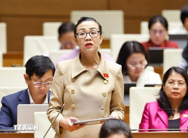 La diputada Trinh Thi Tu Anh de la provincia de Lam Dong. (Foto: VNA)