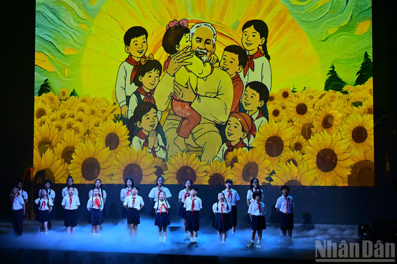 Una actuación de los niños.