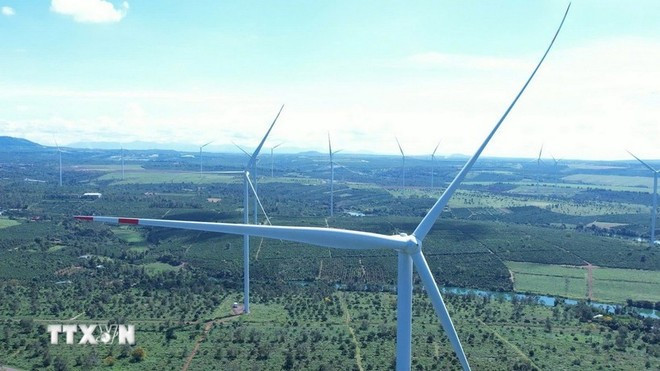 Un proyecto de parque eólico de la empresa Chu Prong Gia Lai (Foto: VNA) Un proyecto de parque eólico de la empresa Chu Prong Gia Lai (Foto: VNA)