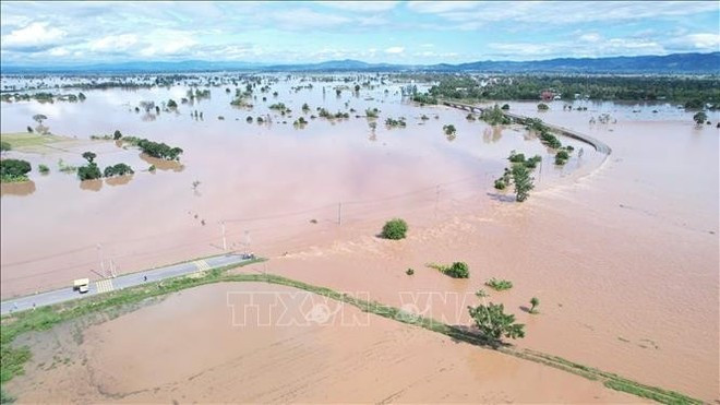 Inundaciones en la provincia de Gia Lai. (Fuente: VNA)