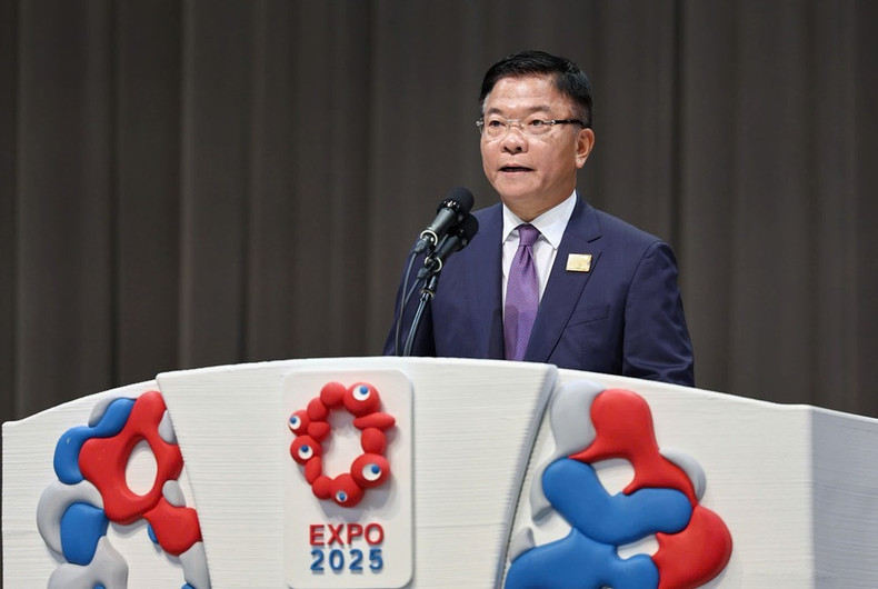 El viceprimer ministro vietnamita Le Thanh Long habla en la cita. anh-1-nvxi.jpg