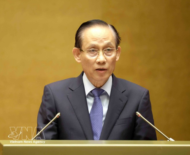 El canciller vietnamita, Le Hoai Trung. (Fuente: VNA)