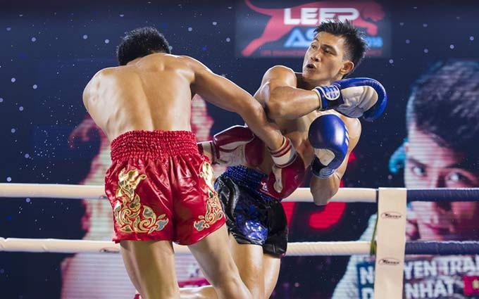 El luchador de Muay Thai de Vietnam, Nguyen Tran Duy Nhat