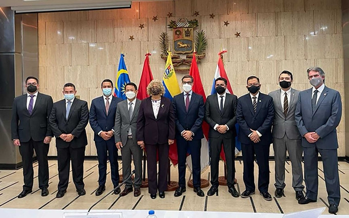 Los delegados en el evento. (Fotografía: baoquocte.vn)