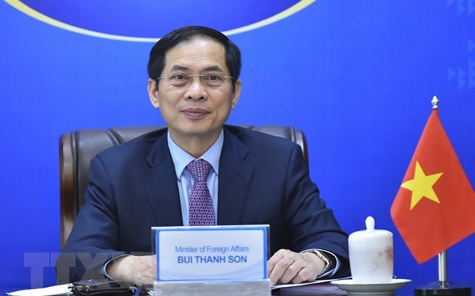 El canciller vietnamita, Bui Thanh Son. (Fotografía: VNA) 
