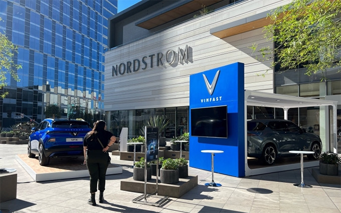 VinFast continúa presentando automóviles eléctricos en Estados Unidos. (Fotografía: VNA)