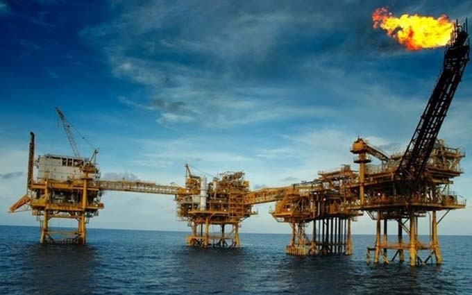 Plataformas petroleras en el campo Rang Dong. (Fotografía: www.pvep.com.vn)