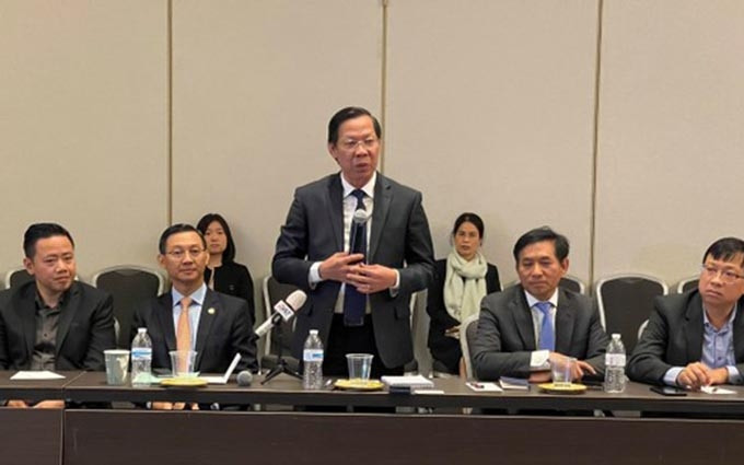 Phan Van Mai, subsecretario permanente del Comité del Partido Comunista y presidente del Comité Popular de Ciudad Ho Chi Minh en el evento. (Fotografía: sggp.org.vn)