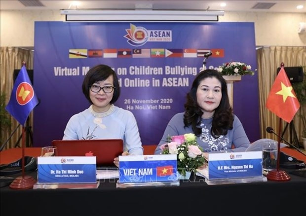 Nguyen Thi Ha, viceministra vietnamita de Trabajo, Inválidos de Guerra y Asuntos Sociales en el evento (Fotografía: VNA)