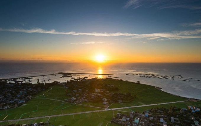 Amanecer en la isla de Ly Son. 