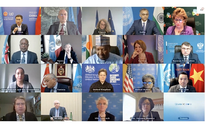 En el debate virtual del Consejo de Seguridad de las Naciones Unidas. (Fotografía: VNA)