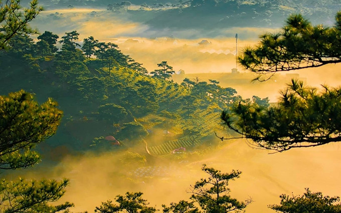 “Cazar” nubes en la colina de Da Phu