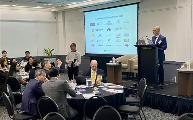 El presidente de AVBC, Kiem Dinh, habla en el evento. (Fotografía: VNA)