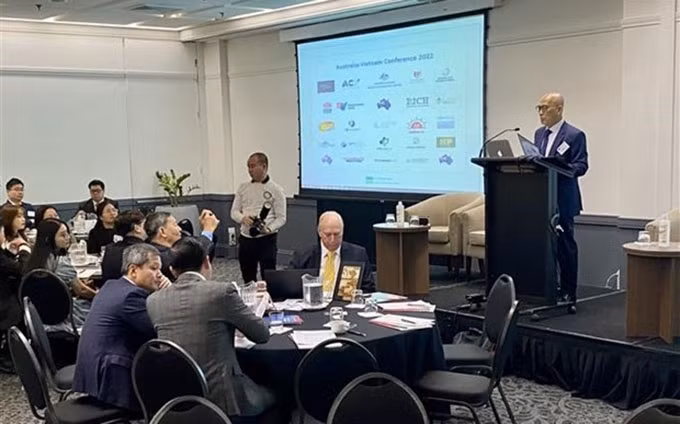 El presidente de AVBC, Kiem Dinh, habla en el evento. (Fotografía: VNA)