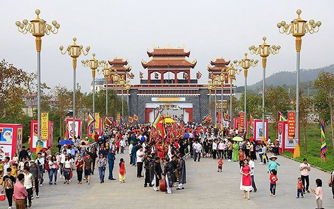 El complejo turístico Tay Thien listo para el festival 2019.