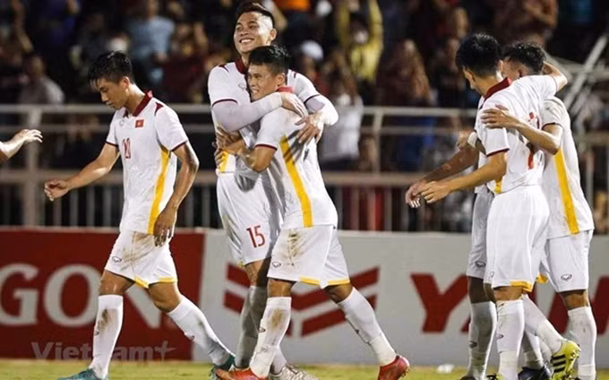 La selección de fútbol masculino de Vietnam. (Fotografía: VNA)