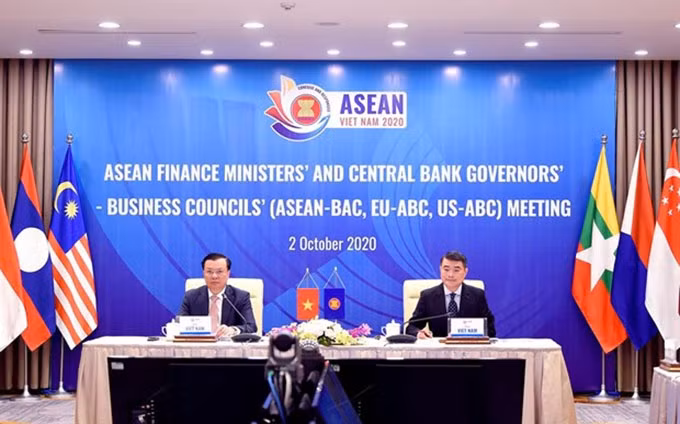 Sesiona XXIV Reunión de Ministros de Finanzas de la Asean. (Fotografía: VNA)