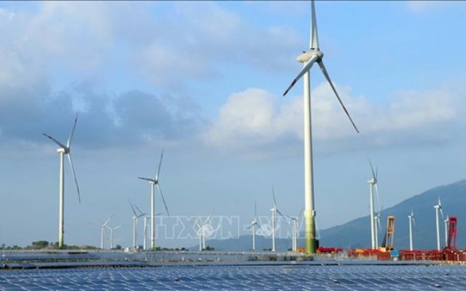  Una granja de energía eólica en la provincia de Ninh Thuan (Fuente: VNA)