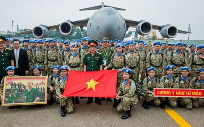  Representantes vietnamitas participantes en las actividades de la ONU. (Fotografía: VNA)