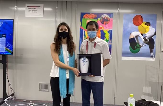 En la reunión. (Fotografía: bvhttdl.gov.vn)