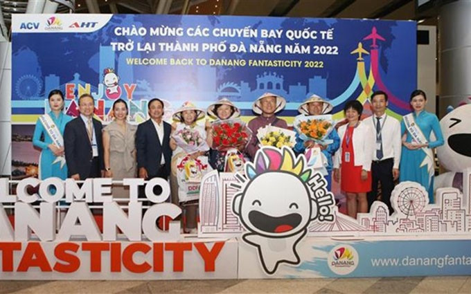 La aerolínea Korean Air reabre vuelos directos a la ciudad vietnamita de Da Nang. (Fotografía: VNA)