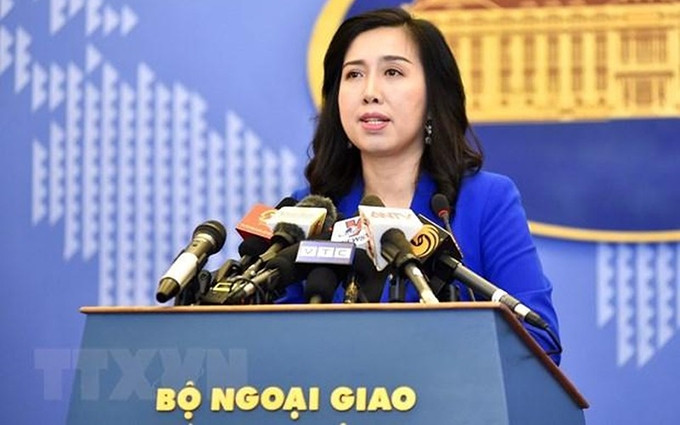 La portavoz del Ministerio de Relaciones Exteriores de Vietnam, Le Thi Thu Hang. (Fotografía: VNA)
