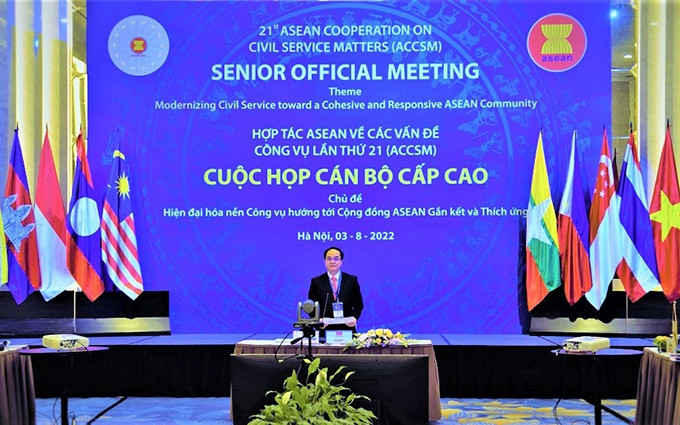 El viceministro del Interior de Vietnam -país anfitrión y presidente rotativo de ACCSM 21-, Vu Chien Thang. (Fotografía: moha.gov.vn)