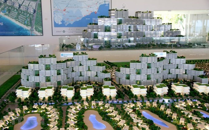 Maqueta de un resort de cinco estrellas en la provincia vietnamita de Binh Thuan (Fotografía: VNA)