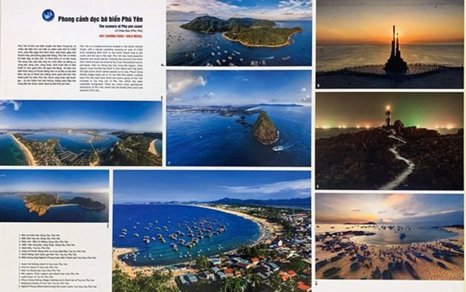 La colección “Paisaje a lo largo de la costa de Phu Yen” de Le Chau Dao. (Fotografía: El Comité organizador)