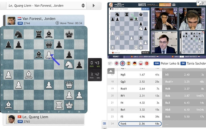 Ajedrecista vietnamita Quang Liem gana subcampeonato en Oslo Esports Cup. (Fotografía: Chess24)