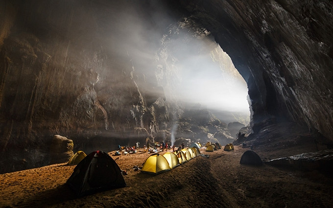 Zona de campamento en Son Doong. (Fotografía: Ryan Deboodt)