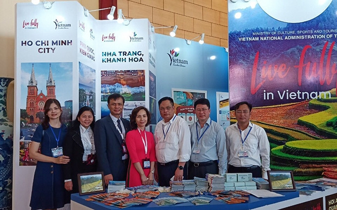 El puesto de Vietnam en la Feria Internacional de Turismo TRAVEX. (Fotografía: VOV)
