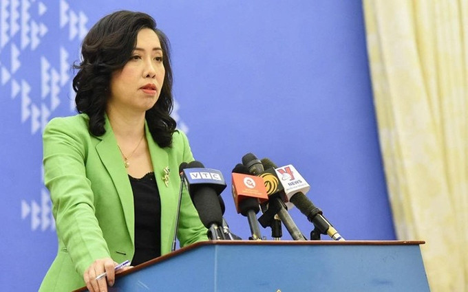 La portavoz del Ministerio de Relaciones Exteriores de Vietnam, Le Thi Thu Hang. (Fotografía: baoquocte.vn)