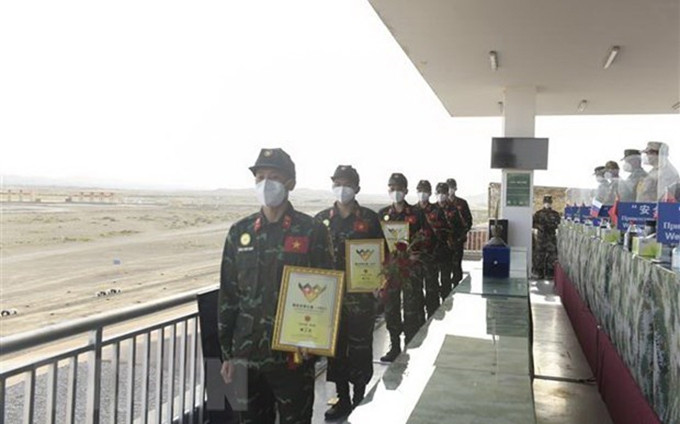Delegación del Ejército Popular de Vietnam en los Juegos Militares Internacionales (Army Games) 2021 (Fuente: VNA)