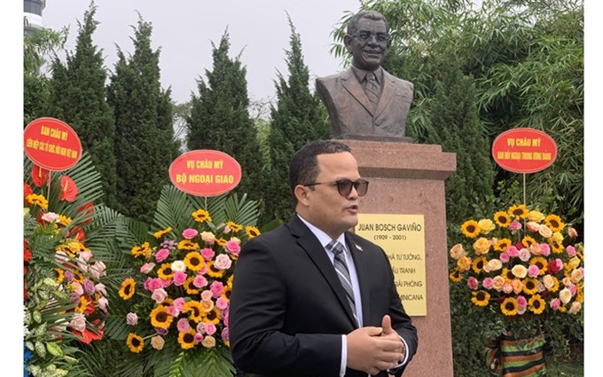 El embajador del país caribeño en Hanói, Jaime Yorquis Francisco Rodríguez. (Fotografía: VNA)