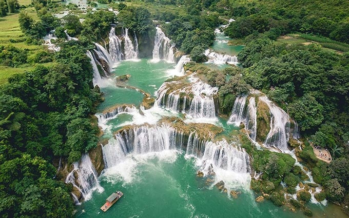 Asombrosas cataratas de Ban Gioc
