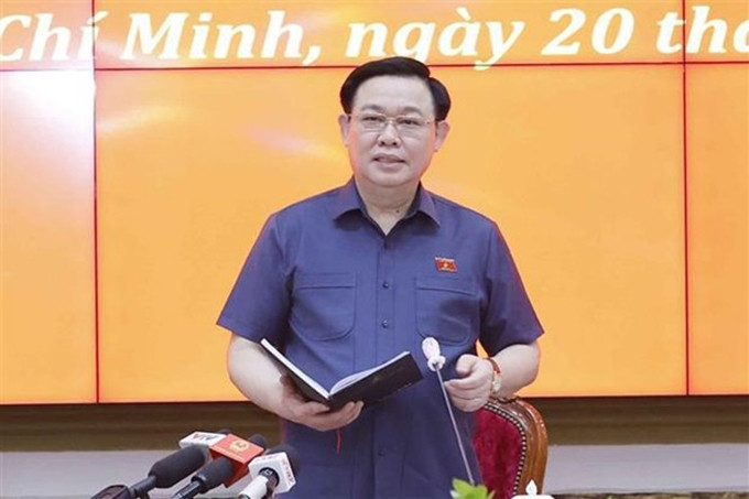 El presidente de la Asamblea Nacional de Vietnam, Vuong Dinh Hue. (Fotografía: VNA)