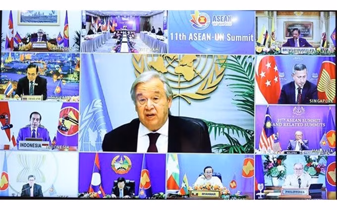 En la XI Cumbre Asean- ONU. (Fotografía: VNA)