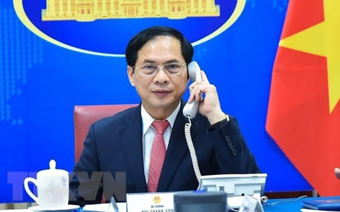 El ministro de Relaciones Exteriores de Vietnam, Bui Thanh Son. (Fotografía: VNA)