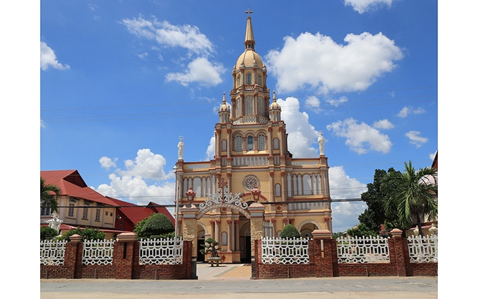 La catedral Cu Lao Gieng, en la provincia de An Giang. (Fotografía: vietnamtourism.gov.vn)