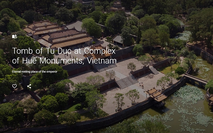 El plano 3D de la Tumba del Rey Tu Duc creado por CyArk.